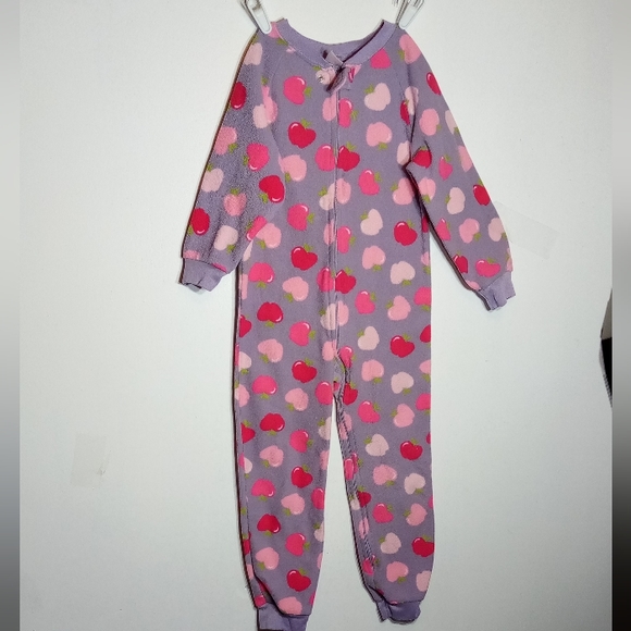 Planet ZZZ Purple Pink Fleece Pajamas Sz 6 - Picture 5 of 6